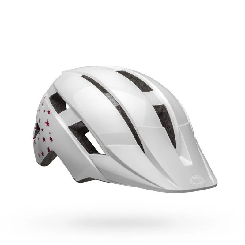 Bell Sidetrack II Youth Helmet Stars Gloss White-1