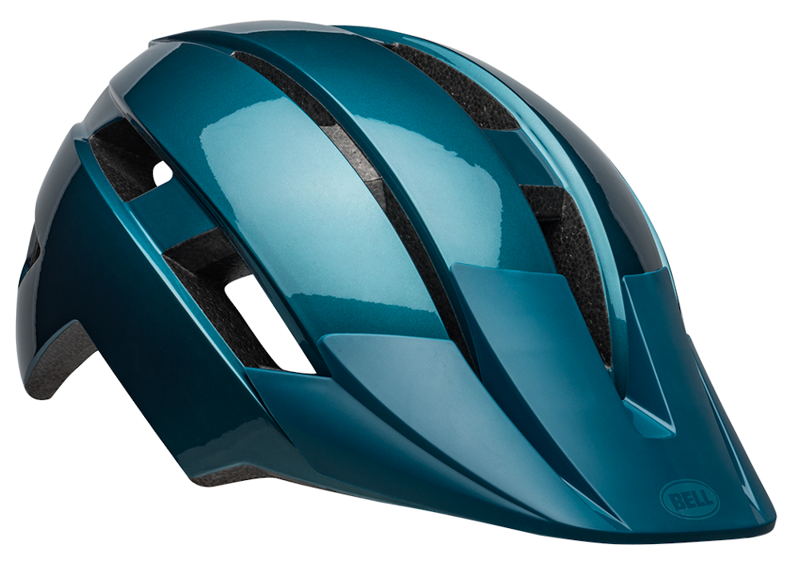 Bell Sidetrack II Youth Helmet Buzz Gloss Blue/Hi-Vis-1