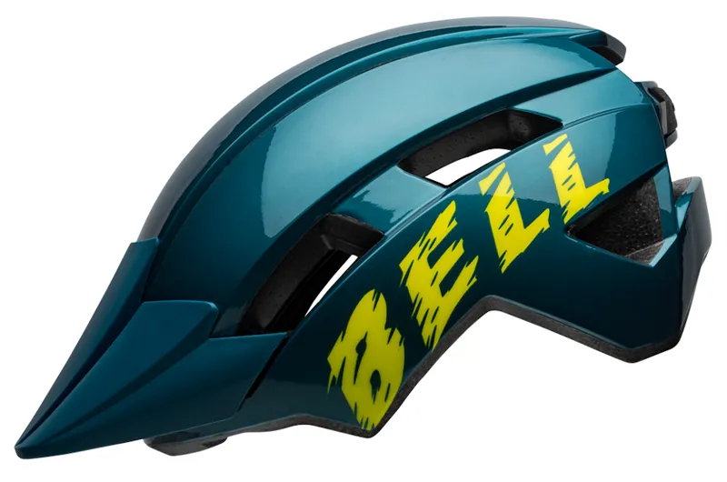 Bell Sidetrack II Youth Helmet Buzz Gloss Blue/Hi-Vis-2