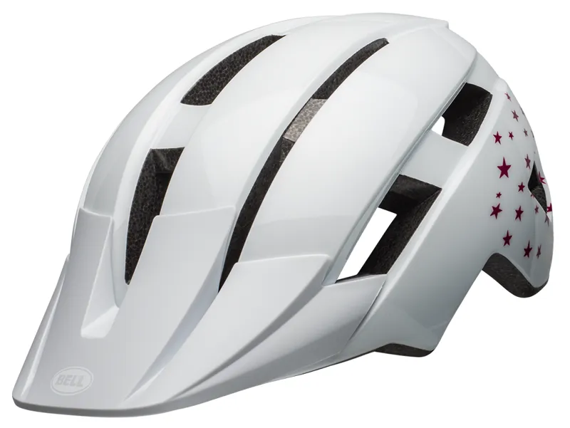Bell Sidetrack II Youth Helmet Stars Gloss White