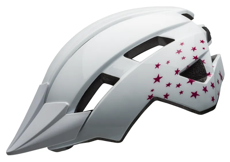 Bell Sidetrack II Youth Helmet Stars Gloss White-2