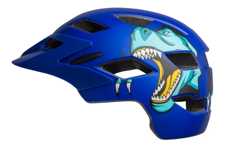 Bell Sidetrack Youth Helmet T-Rex Blue