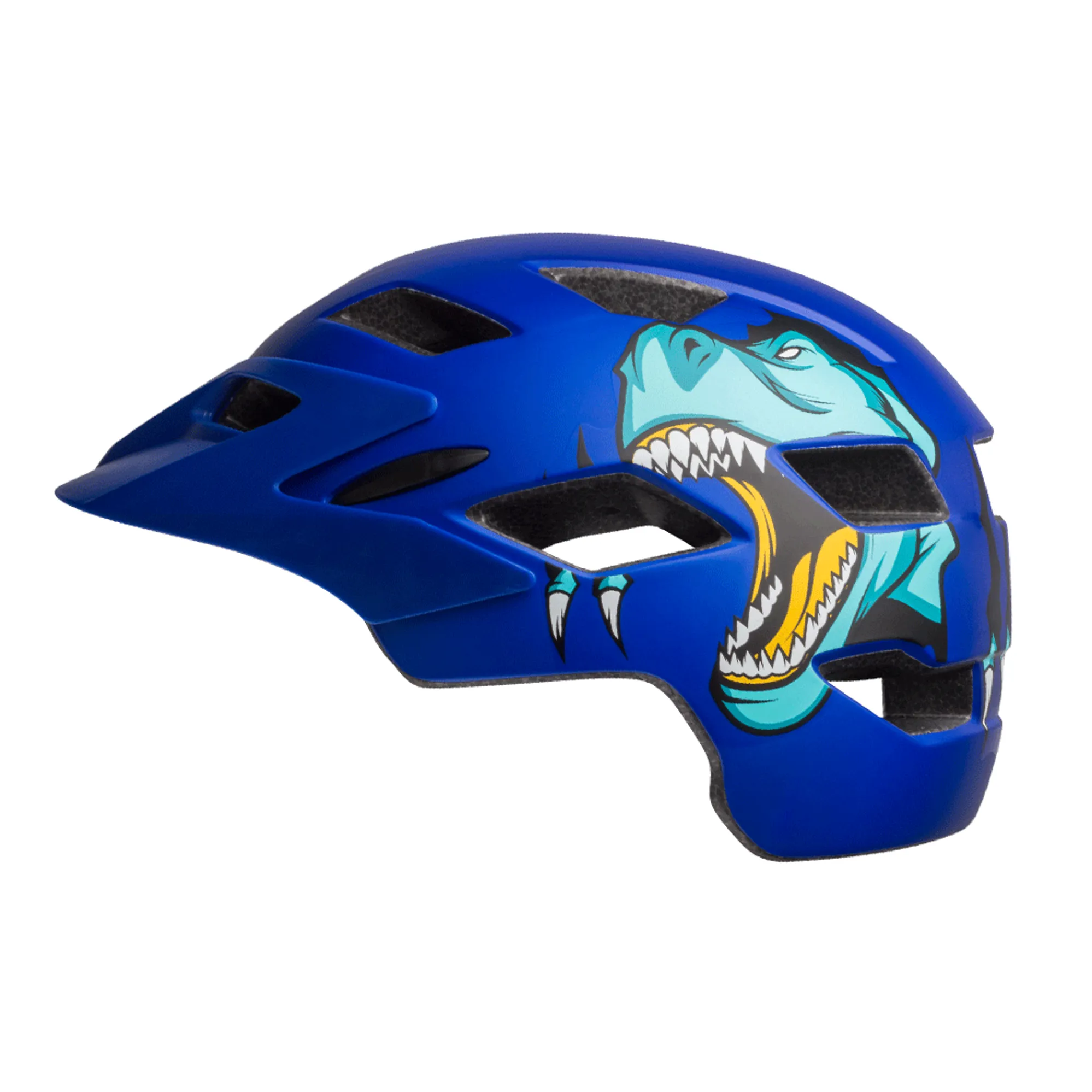 Bell Sidetrack Youth Helmet T-Rex Blue - Main Image