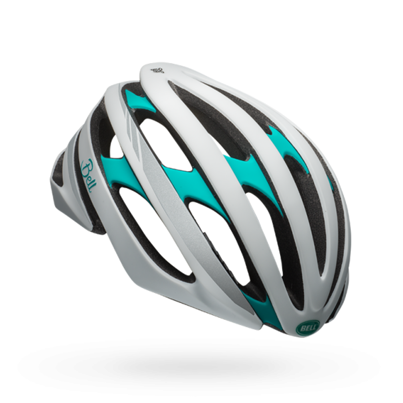 Bell Stratus Joy Ride Mips Womens Road Bike Helmet White/Emerald-2