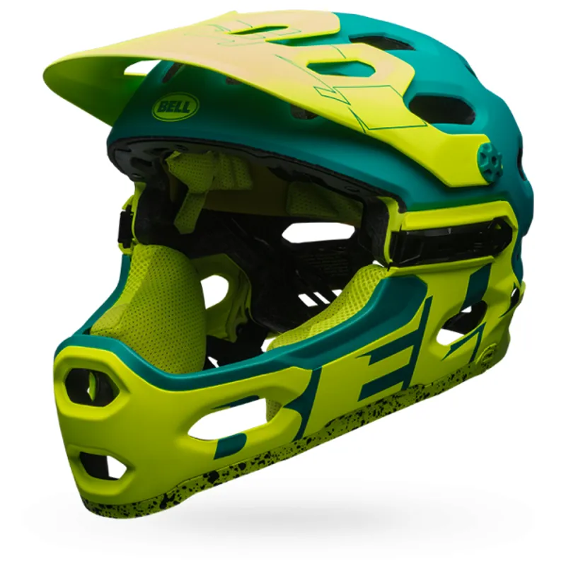 Bell Super 3r Mips Full Face MTB Helmet Emerald/Sear-1