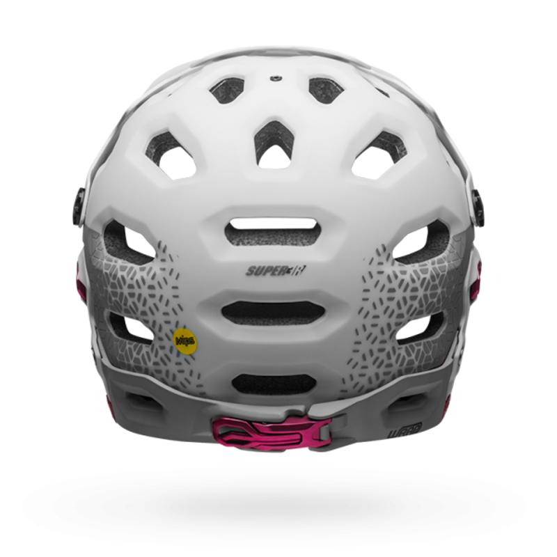 Bell Super 3r Mips Full Face MTB Helmet Gloss White/Cherry-3