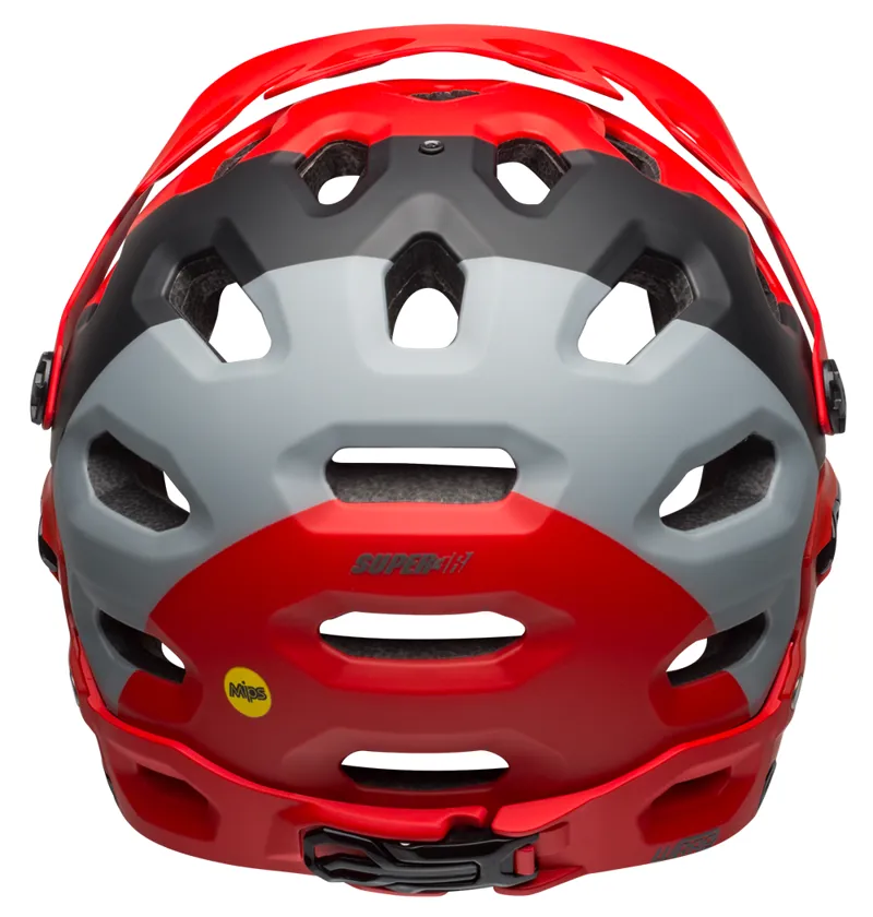 Bell Super 3r Mips Full Face MTB Helmet Downdraft Matte Crimson/Black-2
