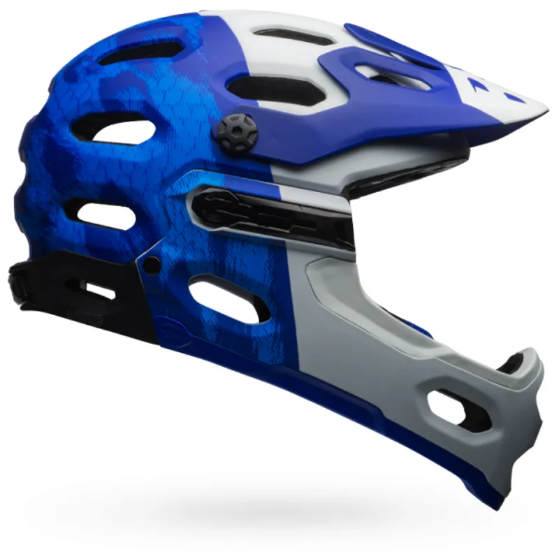 Bell Super 3r Mips Full Face MTB Helmet Blue/White-3