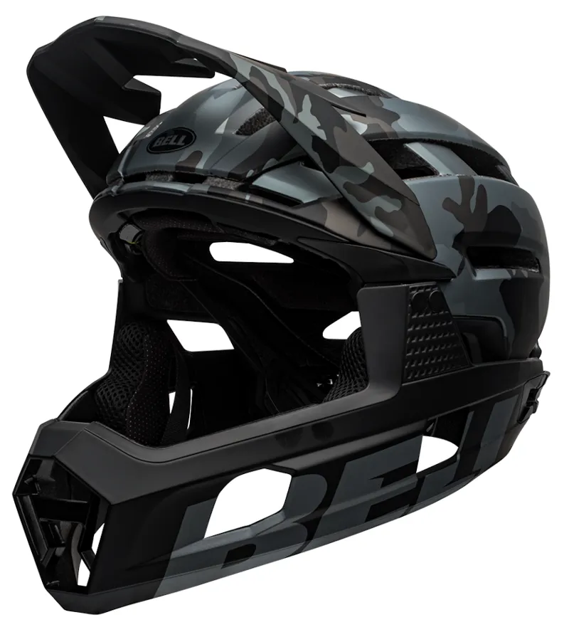 Bell Super Air R Mips MTB Full Face Helmet Matte/Gloss Black Camo-1
