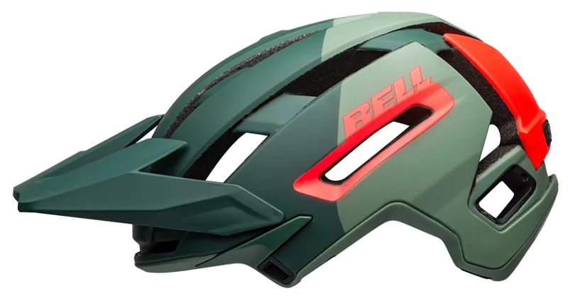 Bell Super Air R Mips MTB Full Face Helmet Matte/Gloss Green/Infrared-5