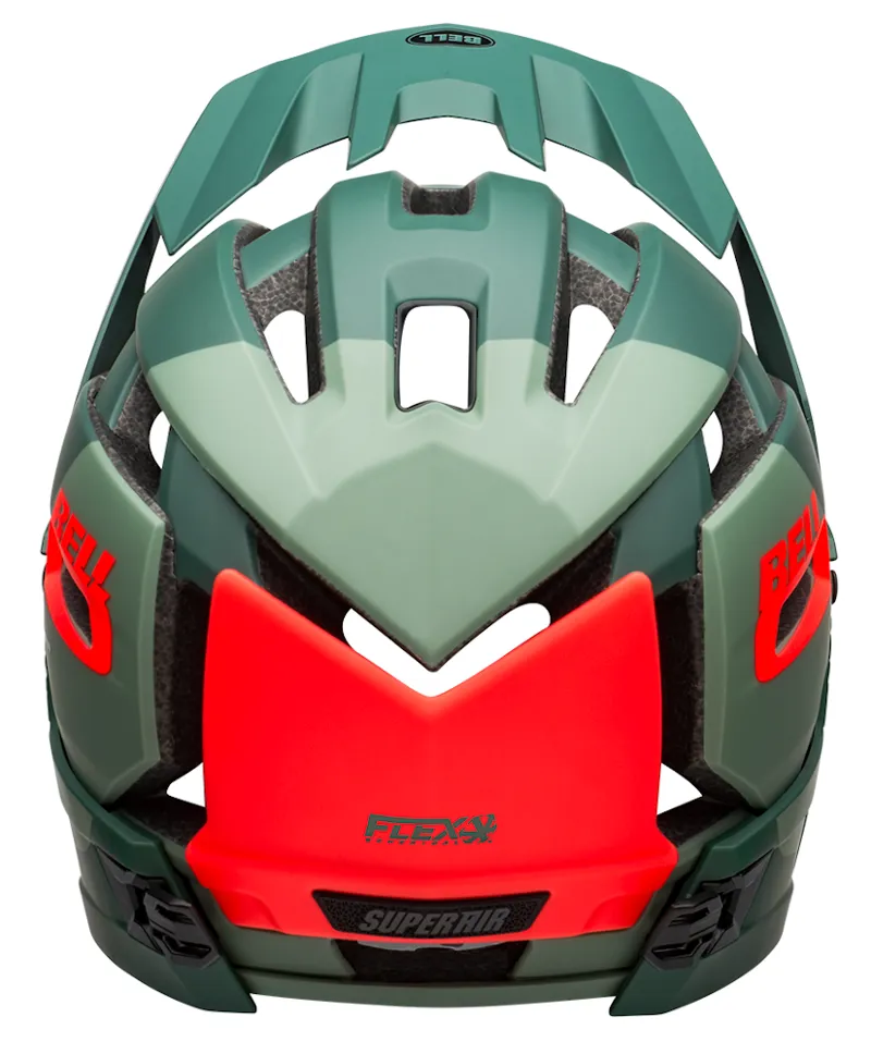 Bell Super Air R Mips MTB Full Face Helmet Matte/Gloss Green/Infrared-6