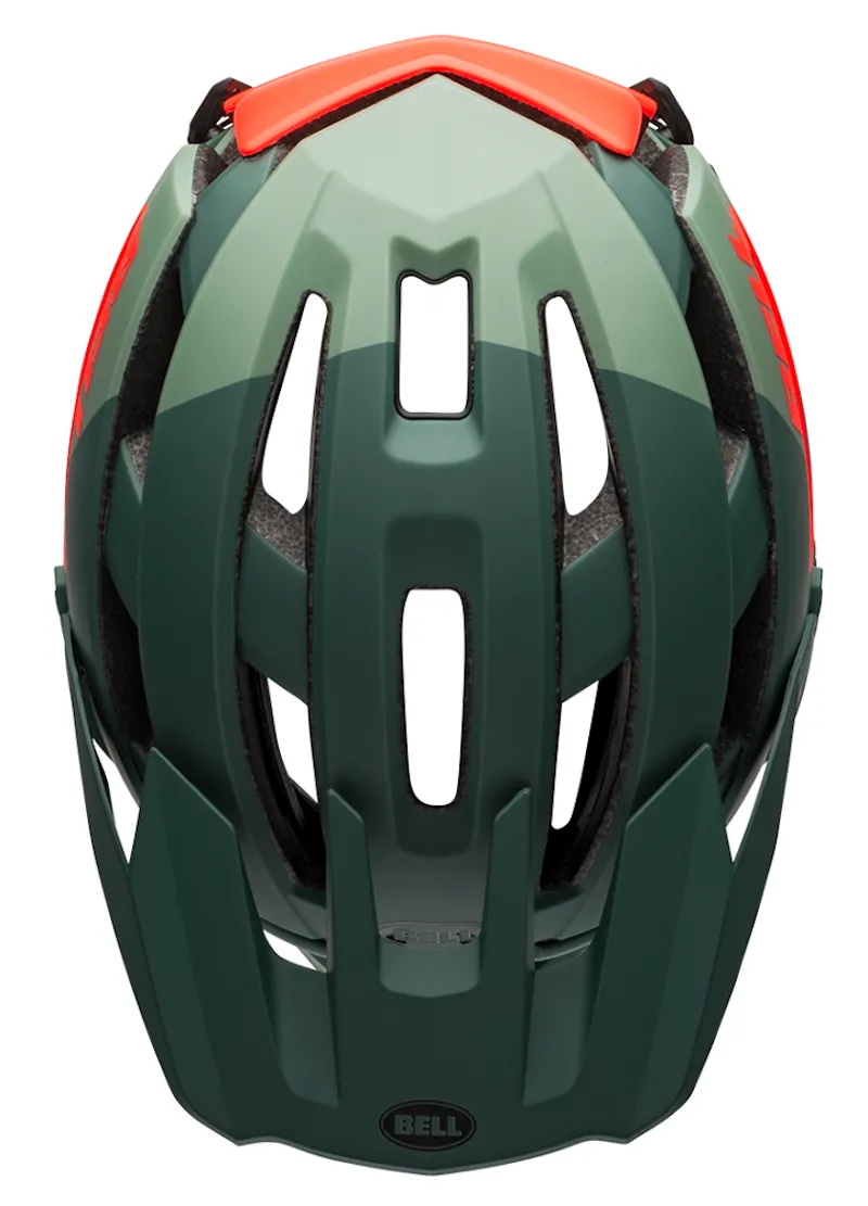 Bell Super Air R Mips MTB Full Face Helmet Matte/Gloss Green/Infrared-7