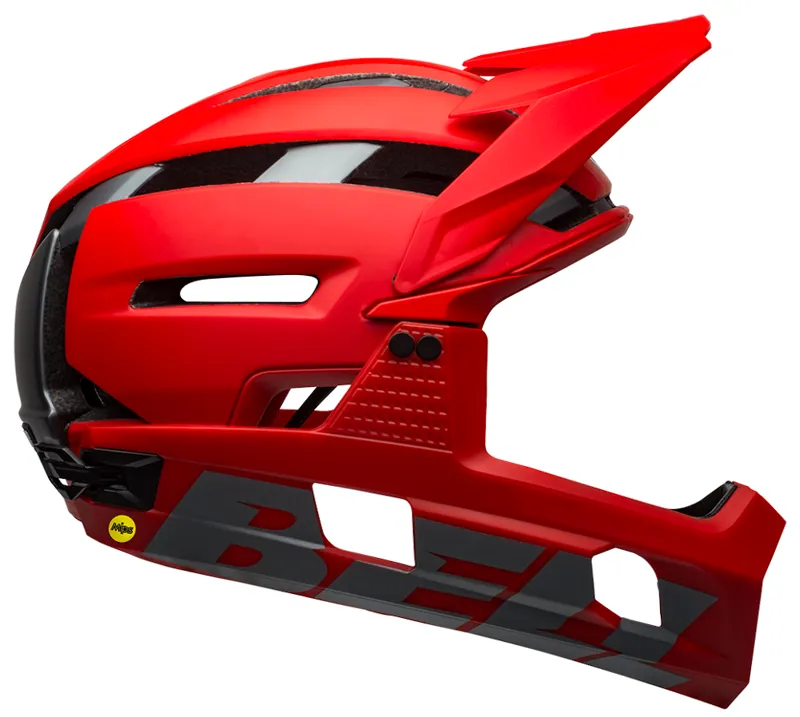 Bell Super Air R Mips MTB Full Face Helmet Matte/Gloss Red/Grey-2