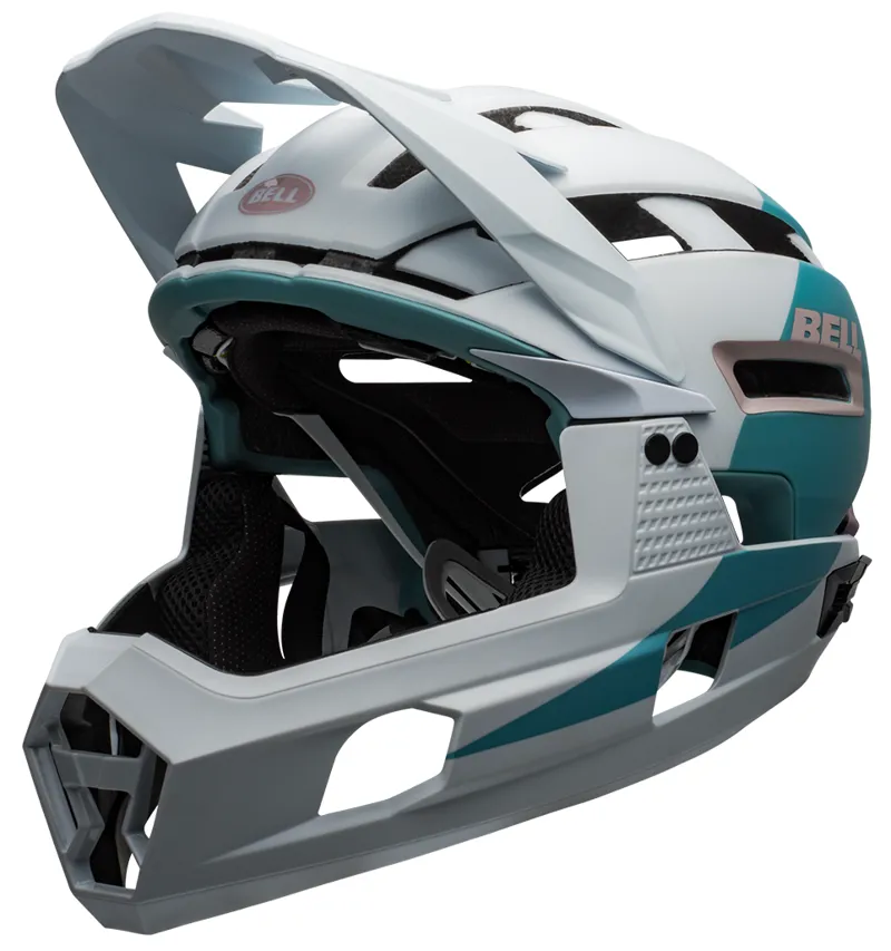 Bell Super Air R Mips MTB Full Face Helmet Matte/Gloss White/Purple-1