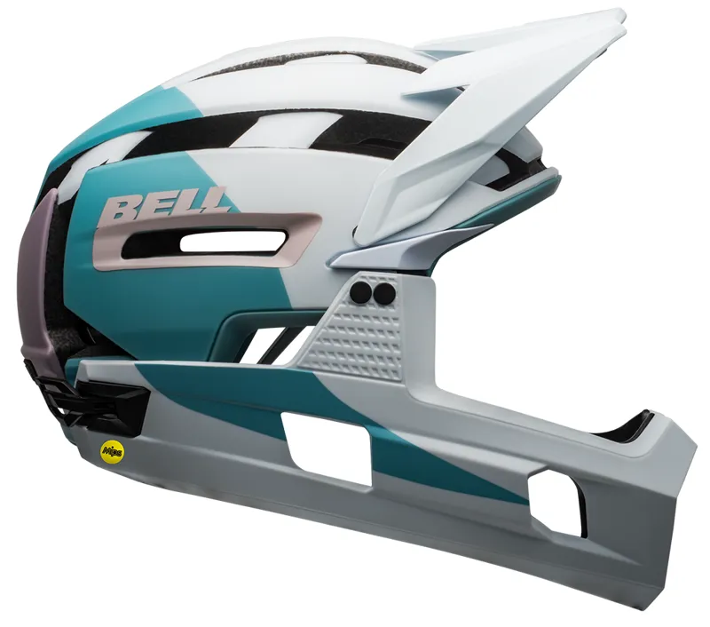 Bell Super Air R Mips MTB Full Face Helmet Matte/Gloss White/Purple-2
