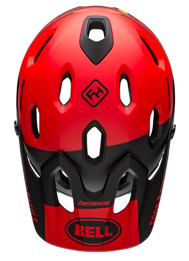 Bell Super DH Mips Full Face MTB Helmet Fasthouse Matte Red/Black-6