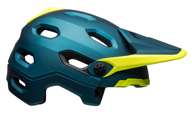 Bell Super DH Mips Full Face MTB Helmet Matte/Gloss Blue/Hi-Viz-3