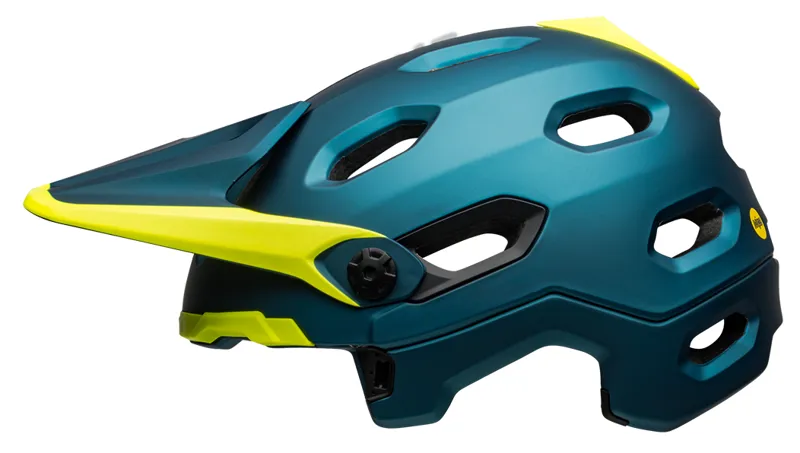 Bell Super DH Mips Full Face MTB Helmet Matte/Gloss Blue/Hi-Viz-4