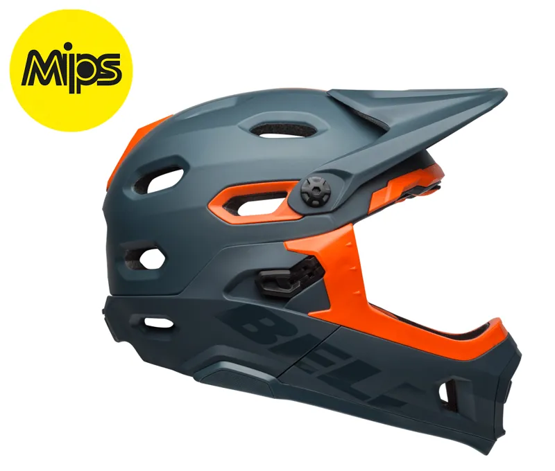Bell Super DH Mips Full Face Helmet Matte/Gloss Slate/Orange-2