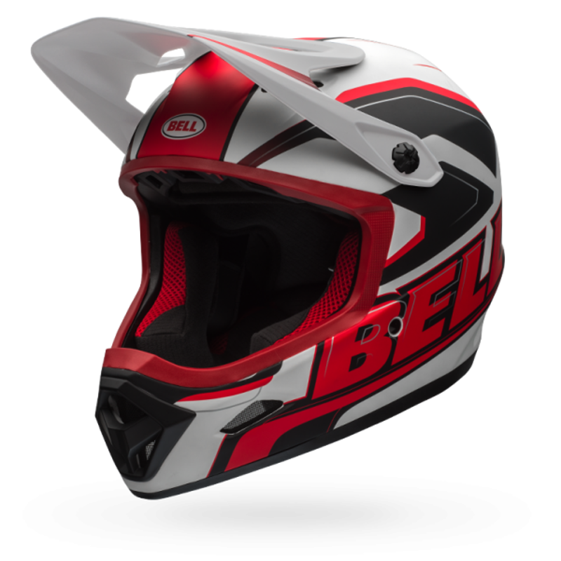 Bell Transfer-9 Full Face MTB Helmet White/Red-1