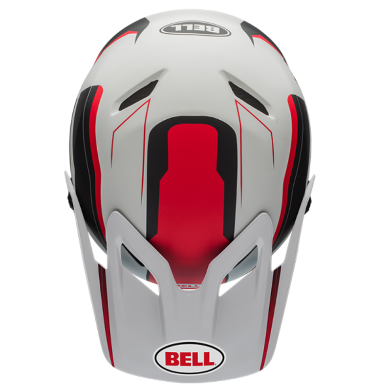 Bell Transfer-9 Full Face MTB Helmet White/Red-3