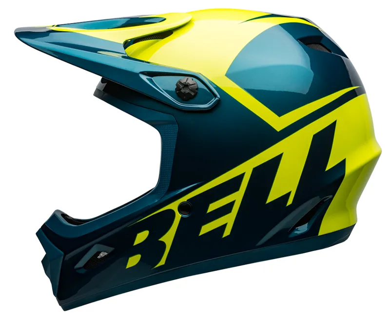 Bell Transfer MTB Full Face Helmet Slice Gloss Blue/Hi-Vis-2