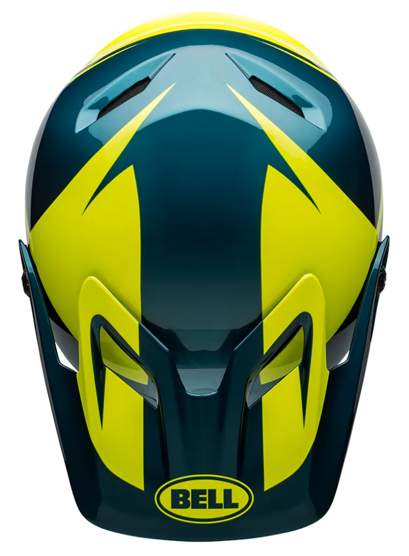 Bell Transfer MTB Full Face Helmet Slice Gloss Blue/Hi-Vis-4