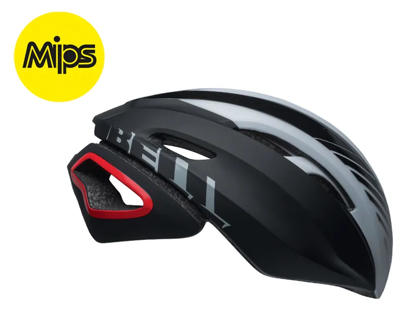 Bell Z20 Aero Mips Road Helmet Blower Matte/Gloss Black/White/Crimson-1