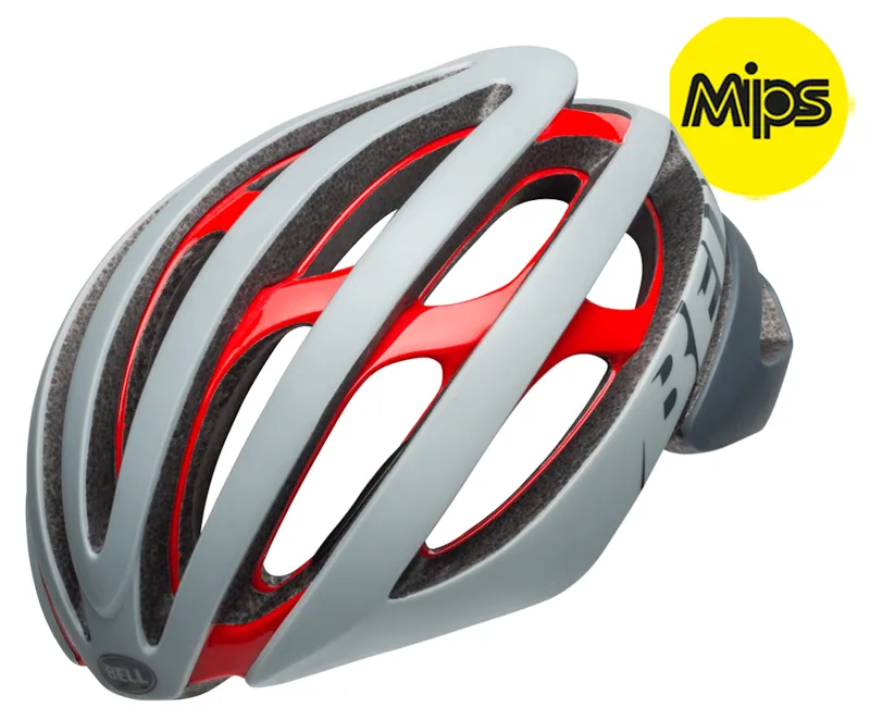 Bell Z20 Mips Road Helmet Remix Matte/Gloss Grey/Crimson