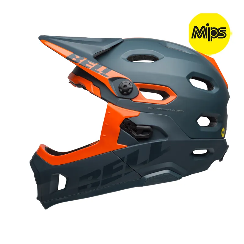 Bell Super DH Mips Full Face Helmet Matte/Gloss Slate/Orange-1