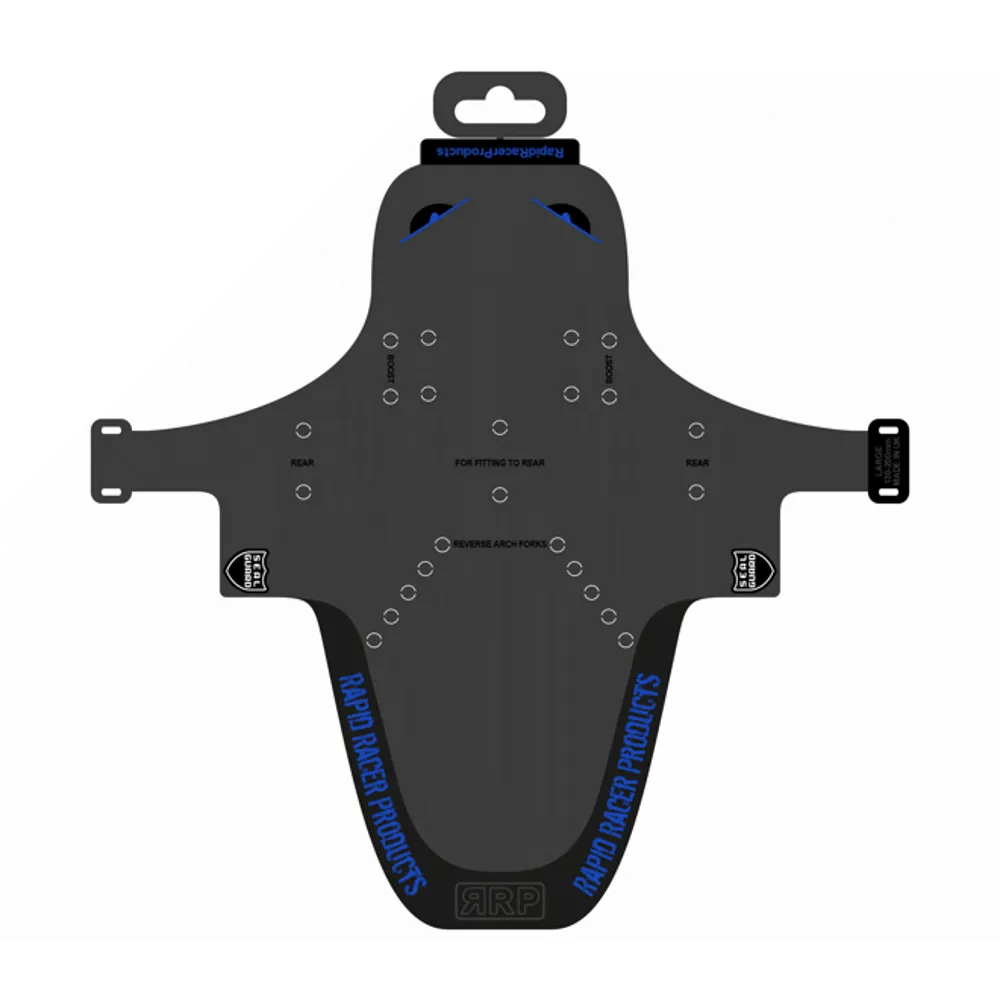 RapidRacerProducts Rapid Racer Products Enduroguard Mudguard Black/Blue