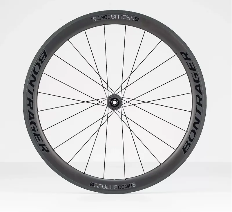Bontrager Aeolus Comp 5 TLR Disc 700c Front Road Wheel Black