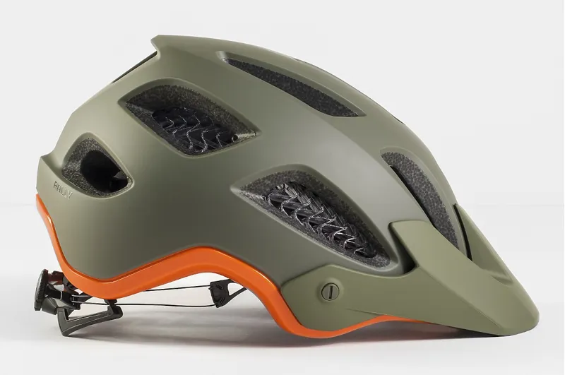 Bontrager Rally WaveCel MTB Helmet Matte Olive Grey/Roarange-1