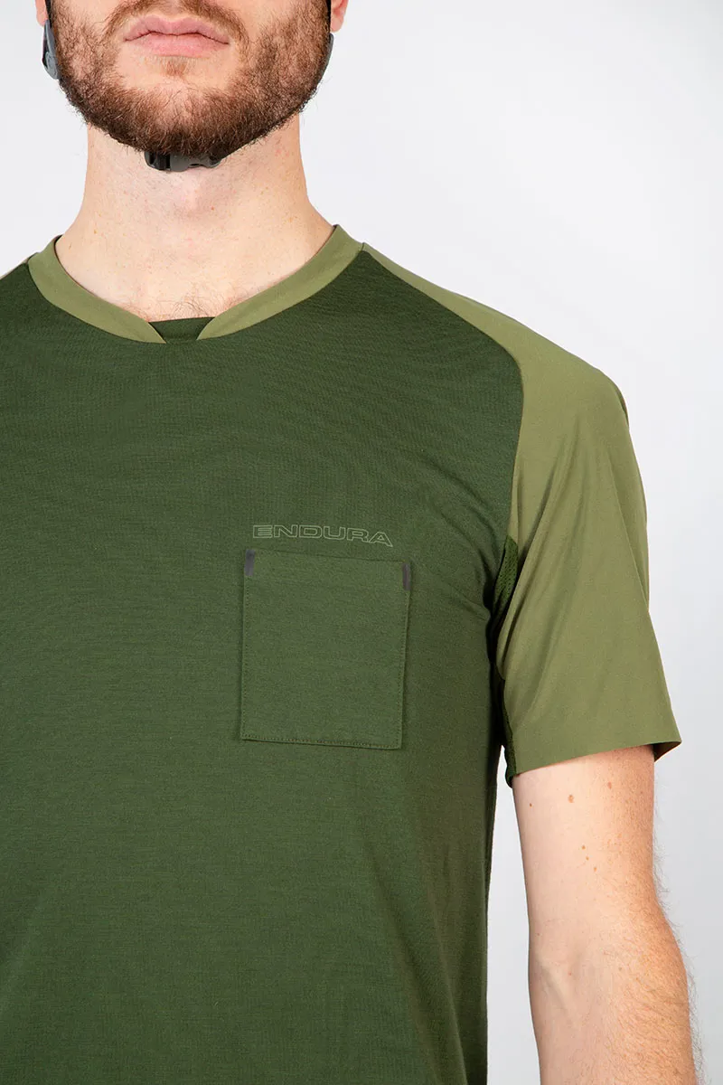Endura GV500 Foyle SS Road Tee Olive Green -3