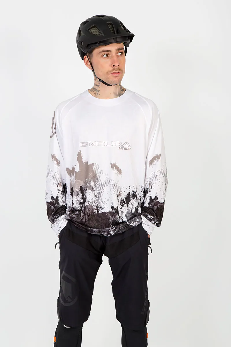 Endura MT500 Ink LS MTB Jersey LTD Moss Green-3