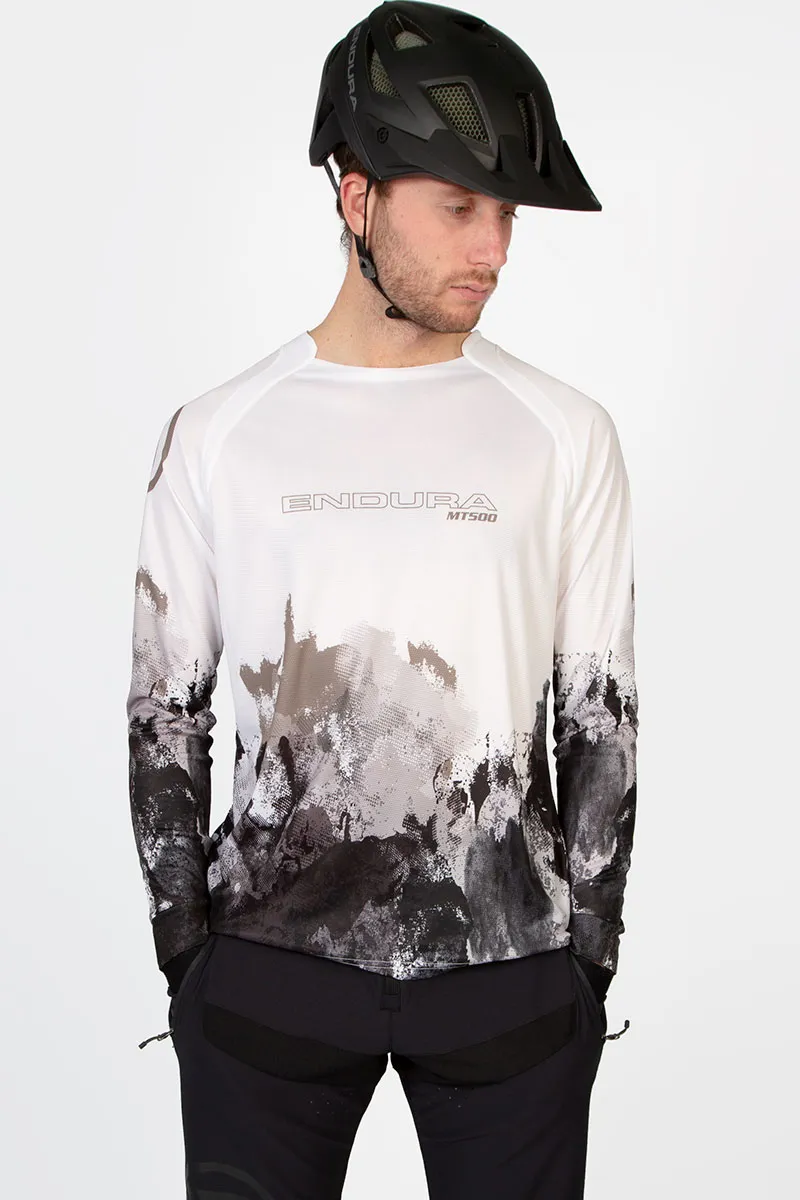 Endura MT500 Ink LS MTB Jersey LTD Moss Green-2