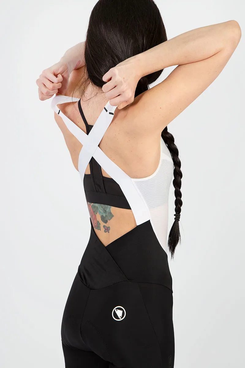 Endura Pro SL Womens Drop Seat Bibshorts with Pad Black -3