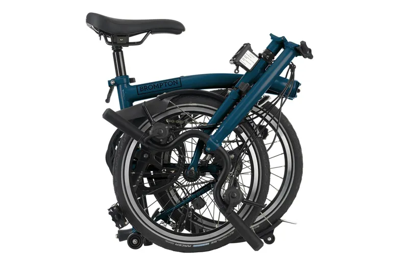 Brompton C Line 6Speed High Folding Bike 2023 Ocean Blue-3
