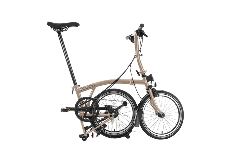 Brompton C-Line Explore Low Folding Bike 2023 Dune Sand-2