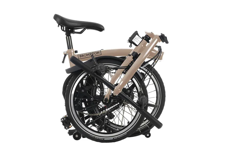 Brompton C-Line Explore Low Folding Bike 2023 Dune Sand-3