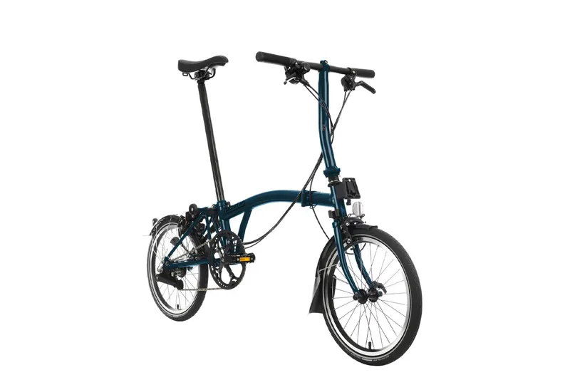 Brompton C-Line Explore Low Folding Bike 2023 Ocean Blue-1