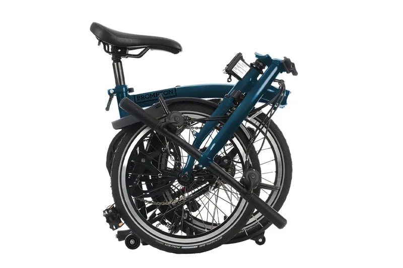 Brompton C-Line Explore Low Folding Bike 2023 Ocean Blue-2