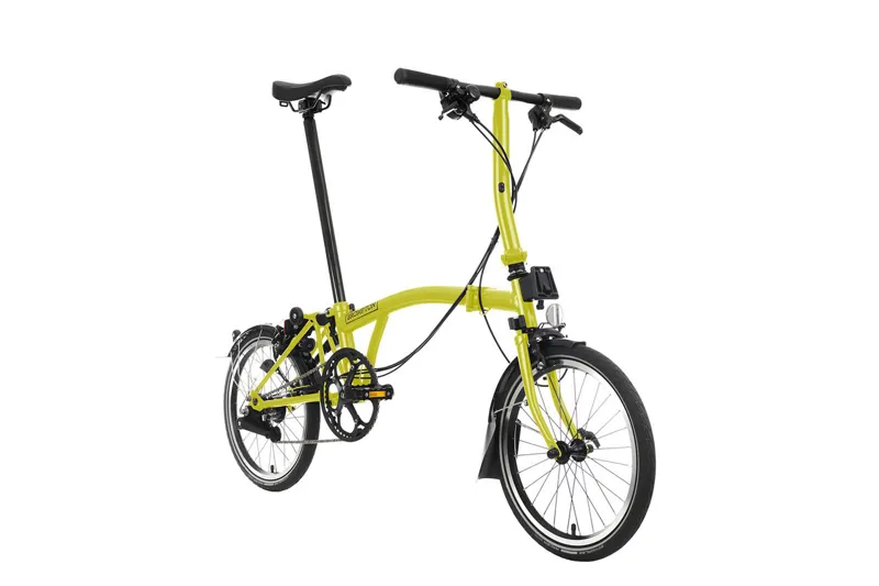 Brompton C-Line Explore Low Folding Bike 2023 Yuzu Lime-1