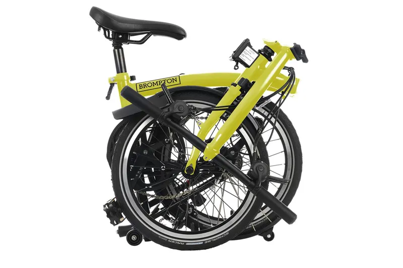 Brompton C-Line Explore Low Folding Bike 2023 Yuzu Lime-3