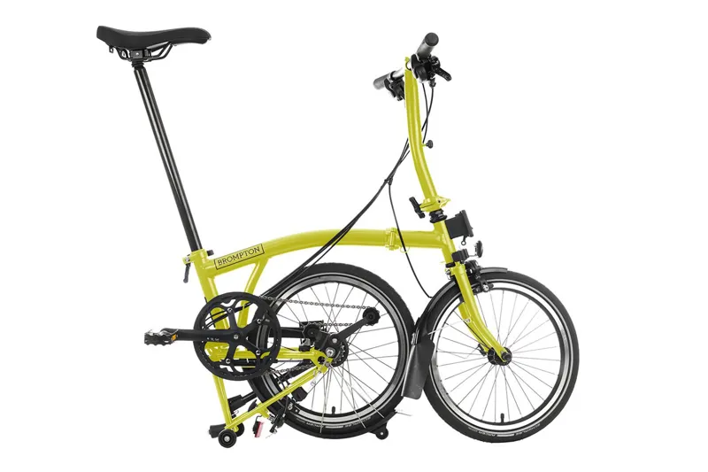 Brompton C-Line Explore Low Folding Bike 2023 Yuzu Lime-2