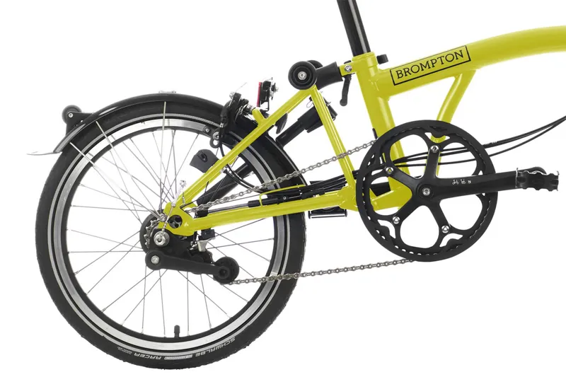 Brompton C-Line Explore Low Folding Bike 2023 Yuzu Lime-4