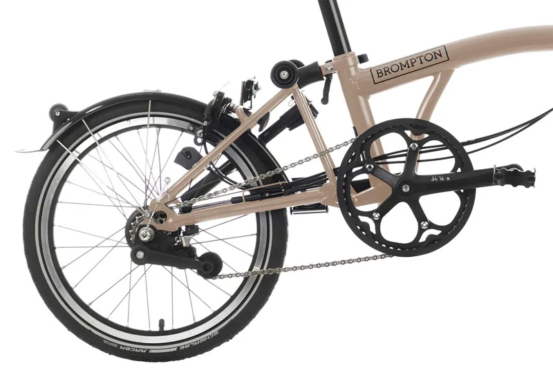 Brompton C-Line Explore Mid Folding Bike 2023 Dune Sand-4
