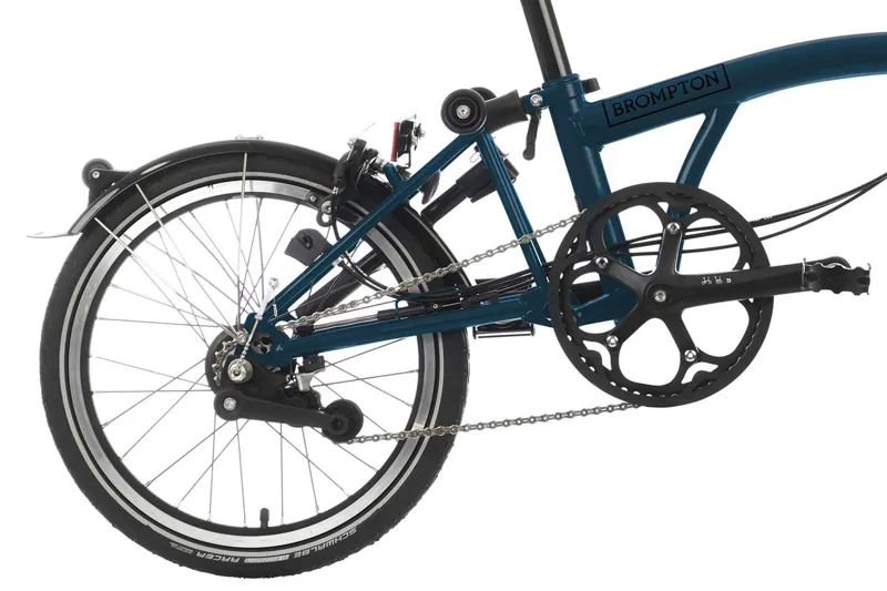 Brompton C-Line Explore Mid Folding Bike 2023 Ocean Blue-4