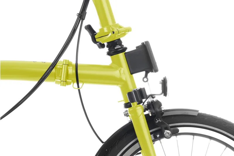 Brompton C-Line Explore Mid Folding Bike 2023 Yuzu Lime-5