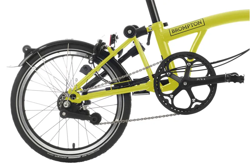 Brompton C-Line Explore Mid Folding Bike 2023 Yuzu Lime-4